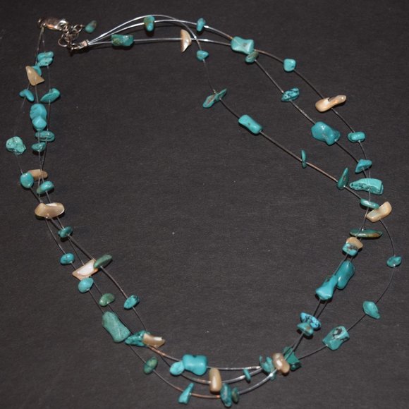 Silpada Turquoise Mother-of-Pearl Necklace - Picture 5 of 6